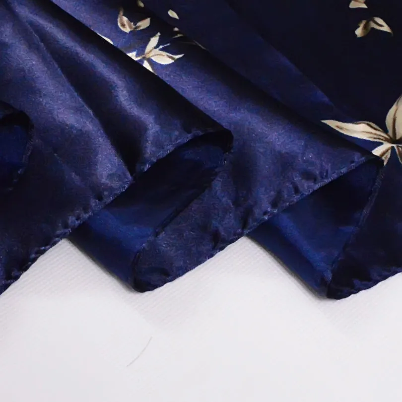 Elegant Silk Chinese Roses Scarves